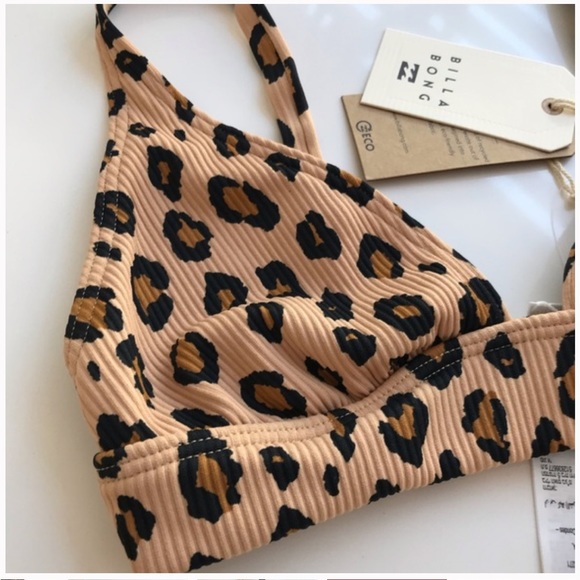 Billabong Animal Print Bikini TOP - Picture 7 of 11